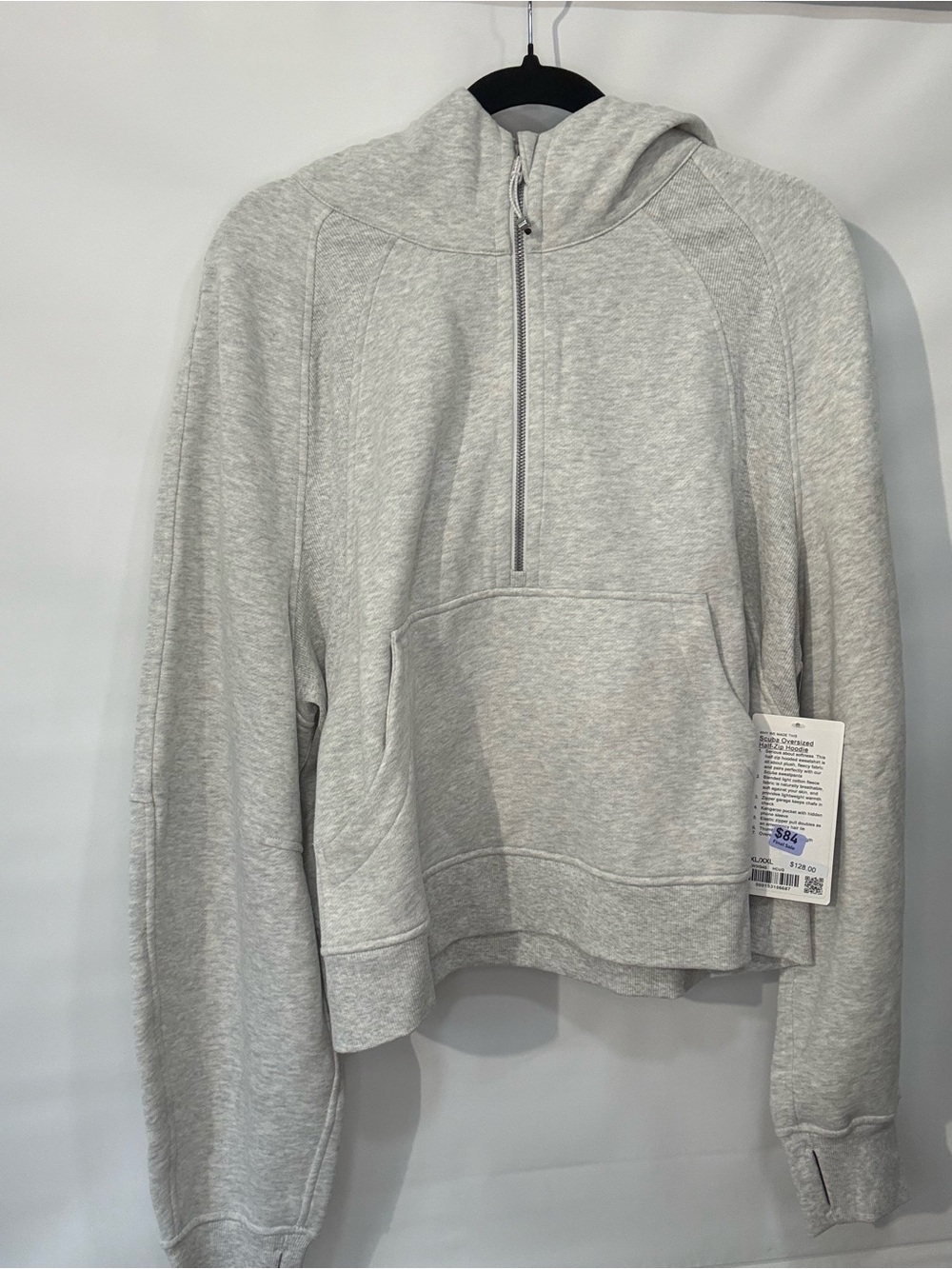 lululemon scuba oversized half zip hoodie HCUG
